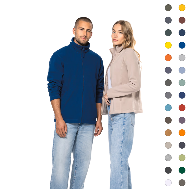 Veste micropolaire zippée femme/homme
