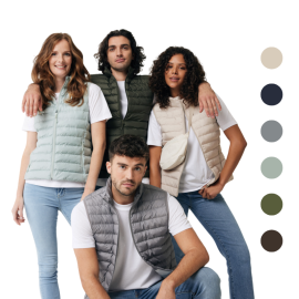 Bodywarmer en polyester recyclé Iqoniq Meru homme/femme Bodywarmer en polyester recyclé Iqoniq Meru homme/femme