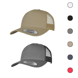 Casquette trucker retro beige/grise Casquette trucker retro beige/grise