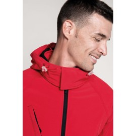 veste kariban rouge en softshell