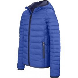 broderie veste enfant bleu roi